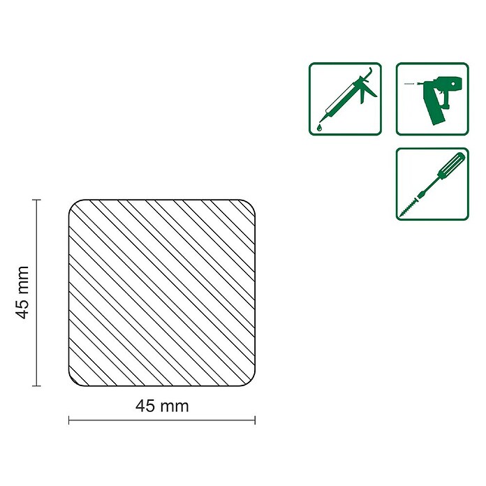 RAHMENHOLZ 45X45MM NOR. FICHTE ROH 2,4M /