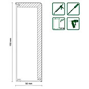 Profiles and more Abdeckleiste für Heizungsrohre FRA04 (L x B x H: 2 400 x 50 x 150 mm, Weiß, MDF) | BAUHAUS