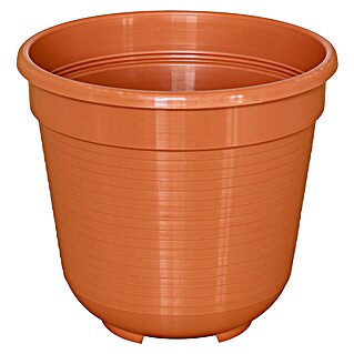 Geli Pflanztopf (Außenmaß (Ø x H): 12 x 11 cm, Kunststoff, Terracotta)