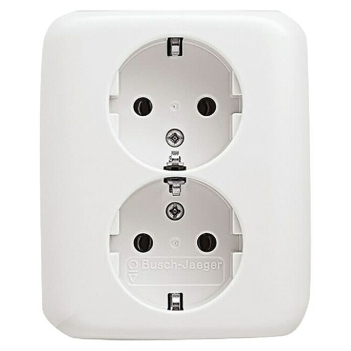 BUSCH REFLEX WEISS  STECKDOSE 2-F 20    02EUJ-214