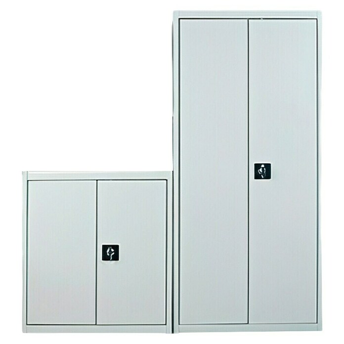 Regalux Armario multiusos metálico alto + bajo (Gris, 2 pzs.) | BAUHAUS