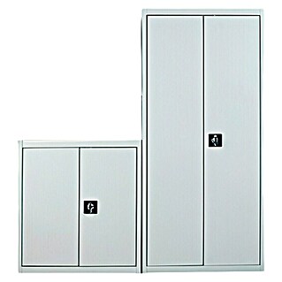 Regalux Armario multiusos metálico alto + bajo (Gris, 2 pzs.)