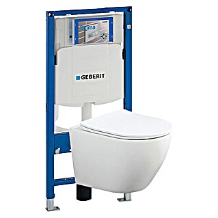 Set WC suspendido UP320 Pisa (Sin borde de descarga, Blanco, 2 pzs.)