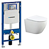 Set WC suspendido UP320 Pisa (Sin borde de descarga, Blanco, 2 pzs.) | BAUHAUS