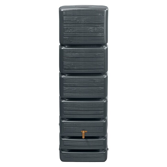 4rain Regenspeicher Slim Wood (350 l, Graphitgrau, 1 Stk.) | BAUHAUS