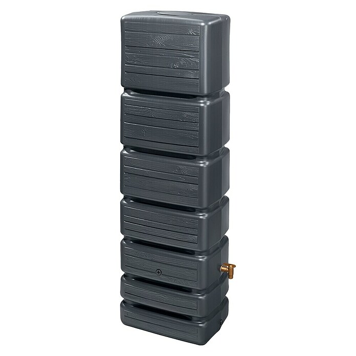 4rain Regenspeicher Slim Wood (350 l, Graphitgrau, 1 Stk.) | BAUHAUS