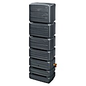 4rain Regenspeicher Slim Wood (350 l, Graphitgrau, 1 Stk.) | BAUHAUS