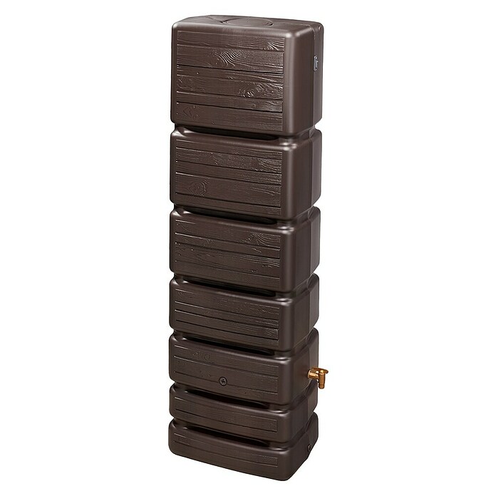 4rain Regenspeicher Slim Wood (350 l, Dunkelbraun, 1 Stk.) | BAUHAUS