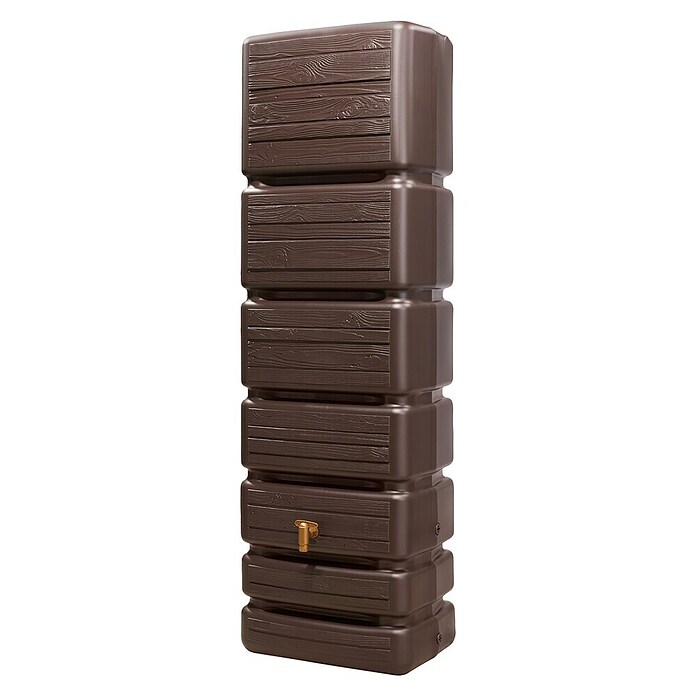 4rain Regenspeicher Slim Wood (350 l, Dunkelbraun, 1 Stk.) | BAUHAUS