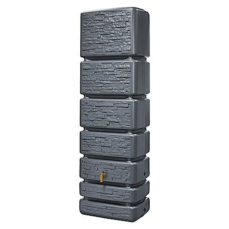 4rain Regenspeicher Slim Stone (350 l, Graphitgrau, 1 Stk.)