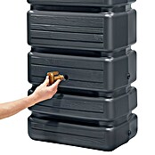 4rain Regenspeicher Slim Wood (350 l, Graphitgrau, 1 Stk.) | BAUHAUS
