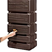 4rain Regenspeicher Slim Wood (350 l, Dunkelbraun, 1 Stk.) | BAUHAUS