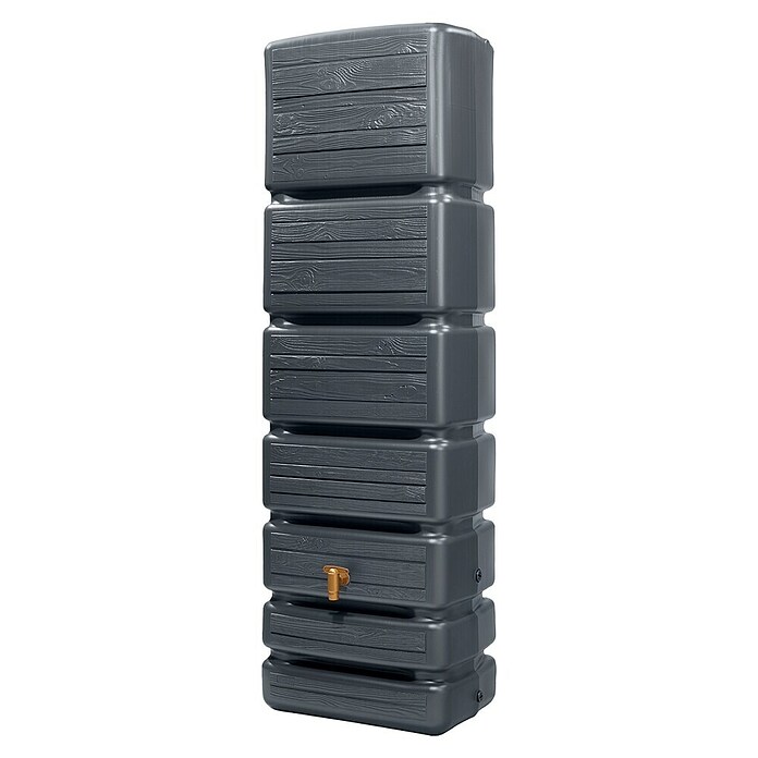 4rain Regenspeicher Slim Wood (350 l, Graphitgrau, 1 Stk.) | BAUHAUS