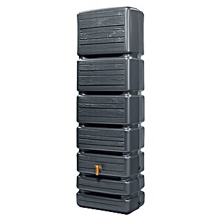 4rain Regenspeicher Slim Wood (350 l, Graphitgrau, 1 Stk.)