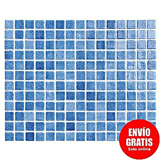 Malla mosaico Niebla punto silicona (31,6 x 39,6 cm, Azul oscuro, Brillante)
