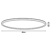 Arte confort Plafón LED redondo Nimsa (24 W, Ø x Al: 42 x 26 cm, Blanco, RGBW) | BAUHAUS