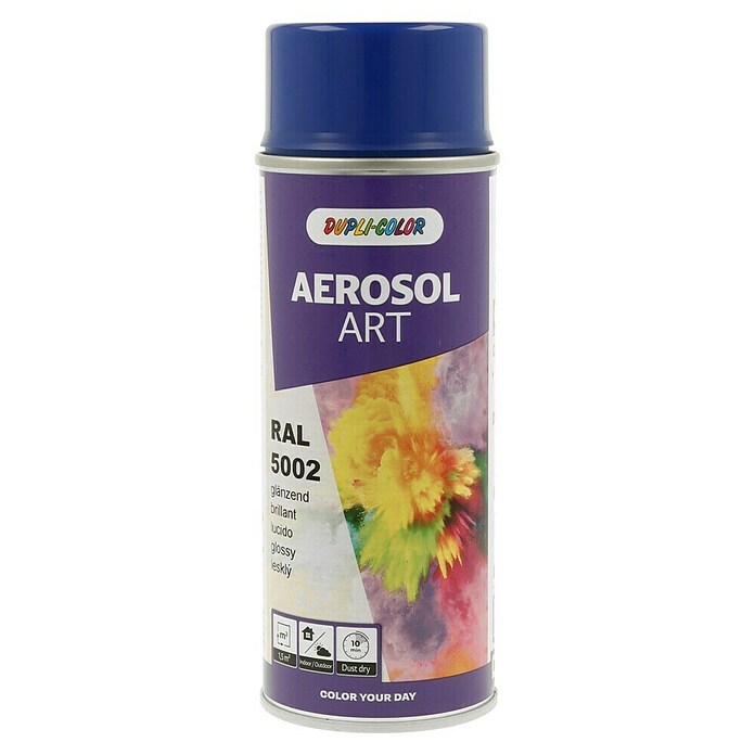 Dupli-Color Aerosol Art Sprayverf RAL 5002 (Glanzend, 400 ml, Ultramarijnblauw)
