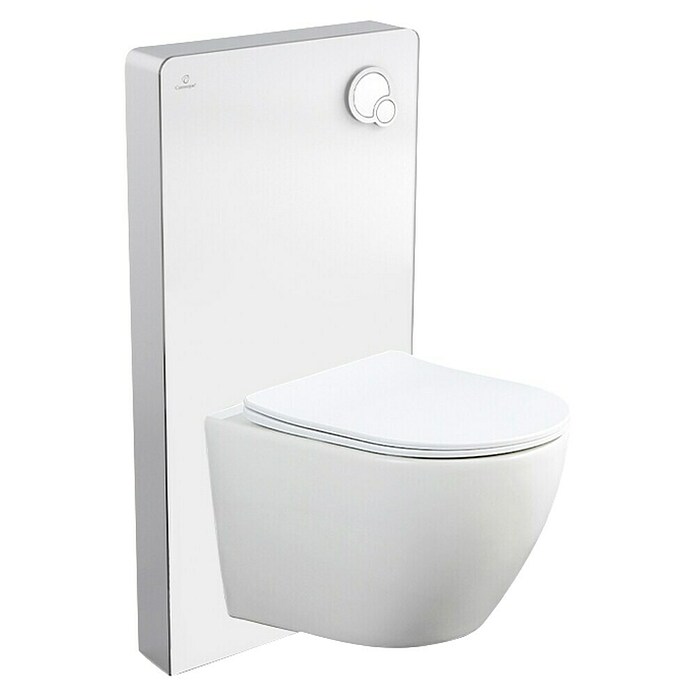 Set WC suspendido Cristal Pisa (Sin borde de descarga, Blanco, 2 pzs.) | BAUHAUS