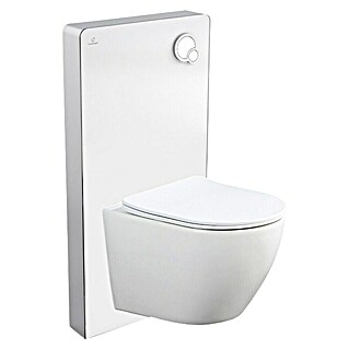 Set WC suspendido Cristal Pisa (Sin borde de descarga, Blanco, 2 pzs.)