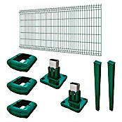 Panel de malla Eco Plus en kit (2 x 1,5 m, Verde, 11 pzs.) | BAUHAUS