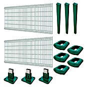 Panel de malla Eco Plus en kit (2 x 1,5 m, Verde, 18 pzs.) | BAUHAUS