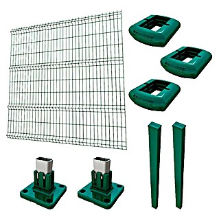 Panel de malla Eco Plus en kit (2 x 2 m, Verde, 9 pzs.)