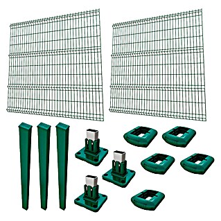 Panel de malla Eco Plus en kit (2 x 2 m, Verde, 18 pzs.)
