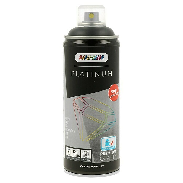 Dupli-Color Platinum Kleurlak, spray platinum RAL 7016 (Antracietgrijs, 400 ml, Zijdemat)