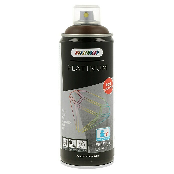 Dupli-Color Platinum Buntlack-Spray platinum RAL 8017 (Schokobraun, 400 ml, Seidenmatt)
