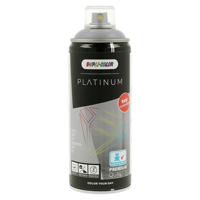Dupli-Color Platinum Buntlack-Spray platinum RAL 7001 (Silbergrau, 400 ml, Seidenmatt)