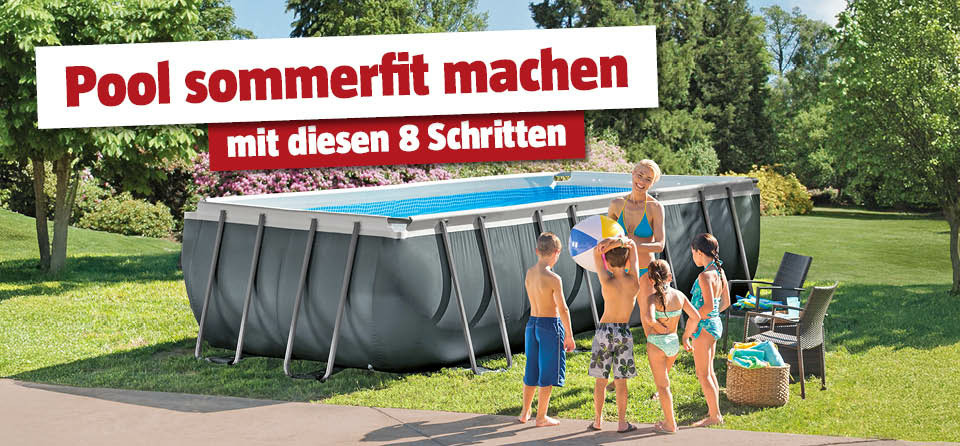 Pool sommerfit machen