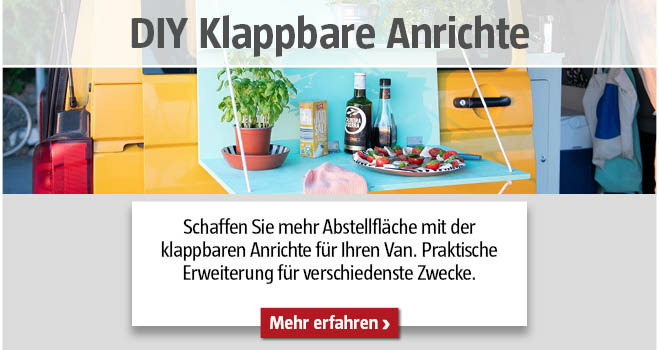 DIY Klappbare Anrichte für den Van