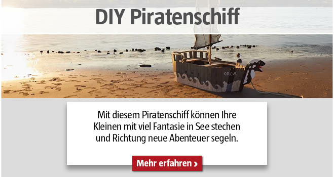 DIY Piratenschiff im Garten