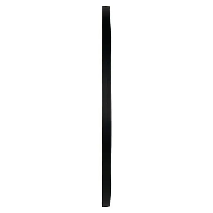 Rahmenspiegel Mira - Durchmesser: 110 cm, Schwarz, Metall - Seitenansicht einer Rolle schwarzes mattes Klebeband.