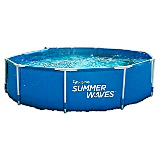 Piscina Frame Summerwaves (Ø x Al: 457 x 84 cm, Azul, 12.000 l)