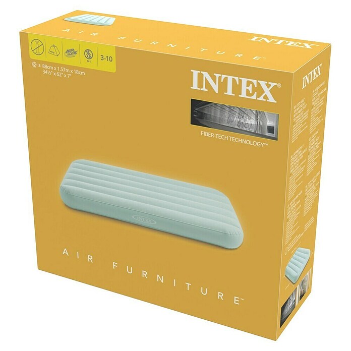 Intex Krevet na napuhavanje CozyKidz  (D x Š x V: 157 x 88 x 18 cm, Svijetlo plava, Sigurnosni ventil) | BAUHAUS