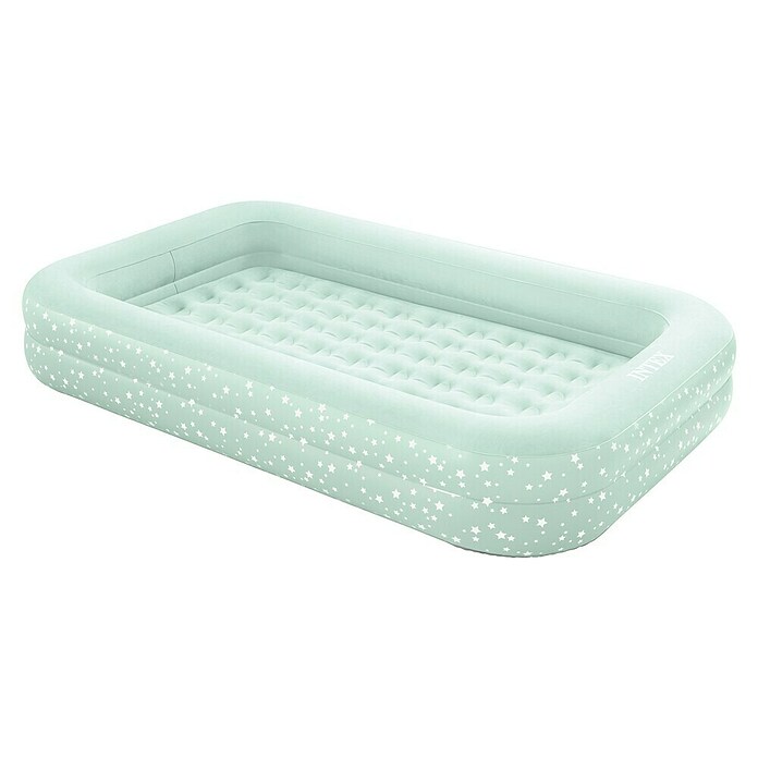 Intex Luftbett Reisebett für Kinder (L x B x H: 168 x 107 x 25 cm, Hellblau, Sicherheitsventil) | BAUHAUS