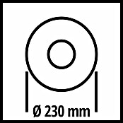Einhell Winkelschleifer TE-AG 230/2000 (2.000 W, 230 mm, Leerlaufdrehzahl: 6.500 U/min)