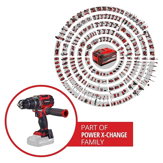 Einhell Power X-Change 18V Akku-Schlagbohrschrauber TP-CD 18/70 Li-i BL - Solo (18 V, Ohne Akku, 70 Nm) | BAUHAUS