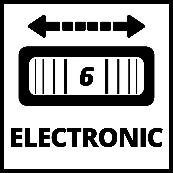 Einhell Expert Elektro-Deltaschleifer TC-DS 20 E - 200 W, 12.000 U/min - 22.000 U/min, Länge Schleifplatte: 90 mm - Elektronische Anzeige mit Pfeilen zur Richtungseinstellung und der Zahl 6.