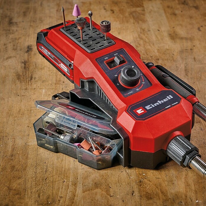Einhell Power X-Change 18V Orodje za brušenje in graviranje TE-MT 18/34 Li-Solo  (Brez baterije, 5.000 vrt./min - 34.000 vrt./min) | 2281 - Winkelschleifer </= 125mm Marke | BBDG - Winkelschleifer | BBD - Elektro WZ/Großmaschinen | BB - ElektroWZ/Großmaschinen | B - Werkz/Masch/Maschzubeh/Auto | BAUHAUS