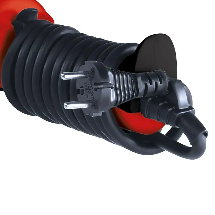 Einhell Expert Elektro-Winkelschleifer TE-AG 230/2000 - 2.000 W, 230 mm, Leerlaufdrehzahl: 6.500 U/min - Aufgerolltes Verlängerungskabel mit Schuko-Stecker, ideal für den flexiblen Einsatz im Innen- und Außenbereich.