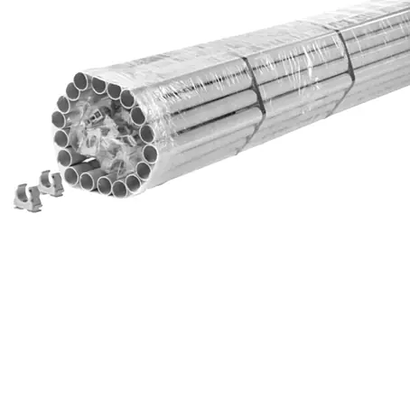 Fränkische  Stangenrohr-Set FPKu-EM-F 20 inkl. 100 Klemmschellen