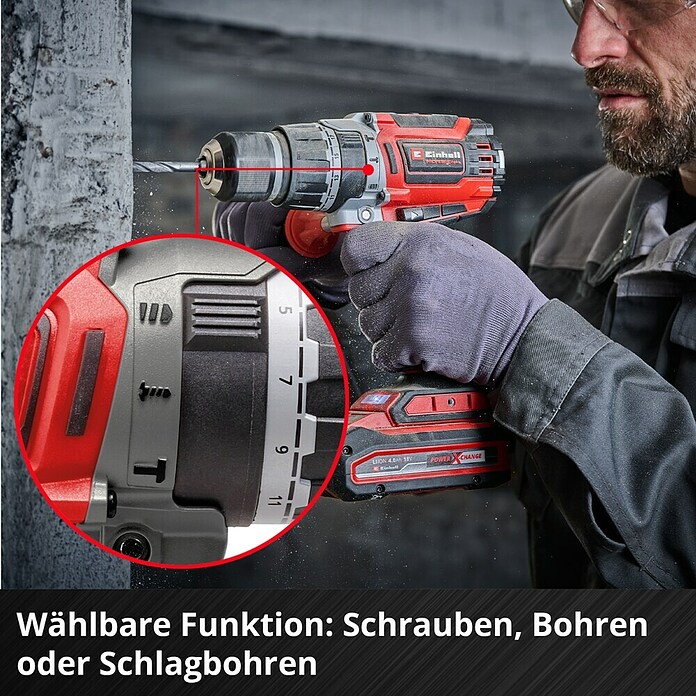 Einhell Power X-Change 18V Akku-Schlagbohrschrauber TP-CD 18/70 Li-i BL - Solo (18 V, Ohne Akku, 70 Nm) | BAUHAUS