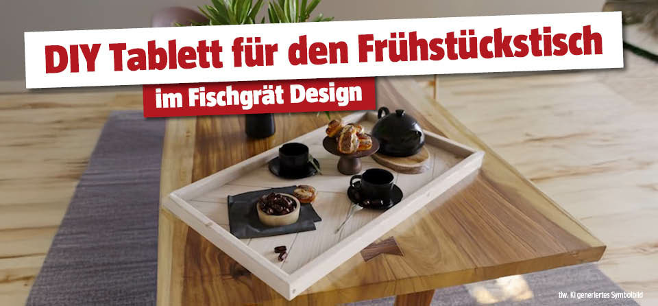 DIY Frühstückstablett