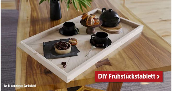 DIY Frühstückstablett