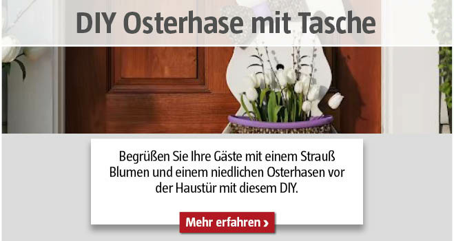 DIY Osterhase mit Tasche