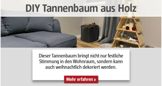DIY Tannenbaum aus Holz