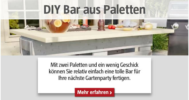 DIY Bar aus Paletten