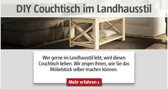 DIY Couchtisch im Landhausstil